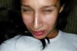 Brunette jackie lämpimästi ruoskia valmentaja johnny